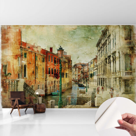 Fotomurale adesivo - parete decorativa - decorazione casa - stile moderno parete - Impressione urbana 416x254 cm