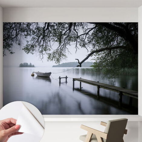 Fotomurale adesivo - parete decorativa - decorazione casa - stile moderno parete - Lago tranquillo 152x104 cm