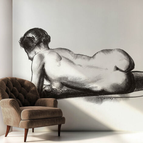 Fotomurale adesivo - parete decorativa - decorazione casa - stile moderno parete - Nudo delicato 250x250 cm