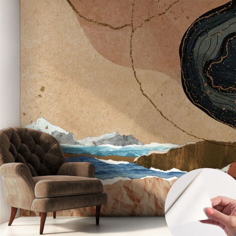 Fotomurale adesivo - parete decorativa - decorazione casa - stile moderno parete - Paesaggio astratto 250x250 cm