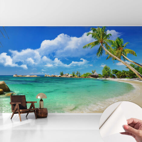 Fotomurale adesivo - parete decorativa - decorazione casa - stile moderno parete - Paradiso tropicale 416x254 cm