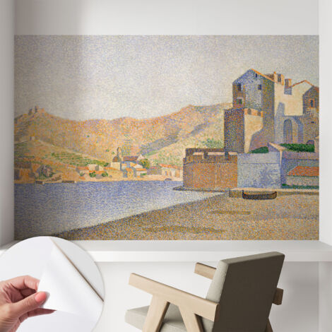Fotomurale adesivo - parete decorativa - decorazione casa - stile moderno parete - Porto estivo 104x70 cm