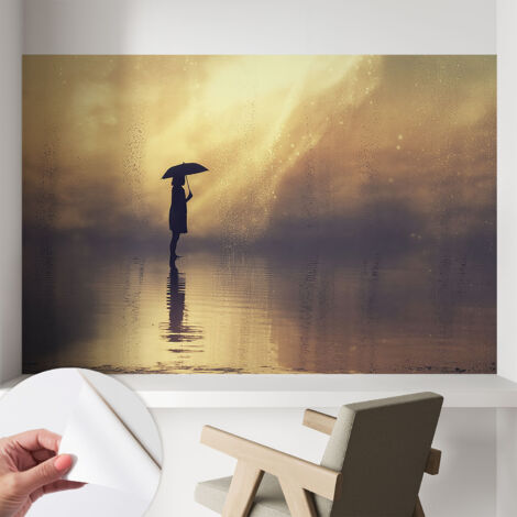 Fotomurale adesivo - parete decorativa - decorazione casa - stile moderno parete - Scena misteriosa 104x70 cm