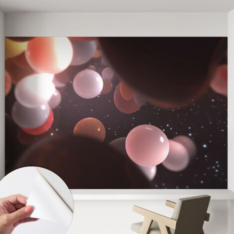 Fotomurale adesivo - parete decorativa - decorazione casa - stile moderno parete - Sfere cosmiche 152x104 cm