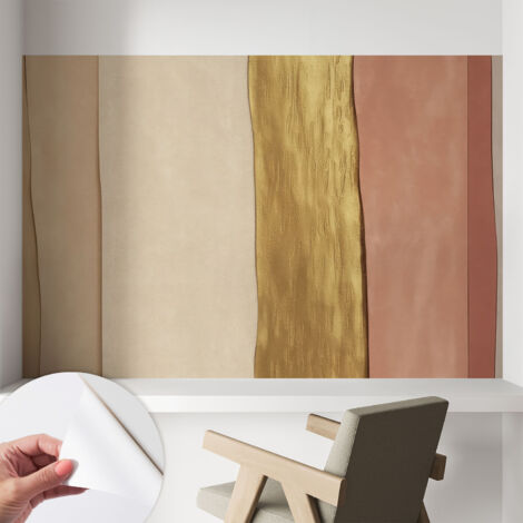 Fotomurale adesivo - parete decorativa - decorazione casa - stile moderno parete - Strisce ondulate 104x70 cm