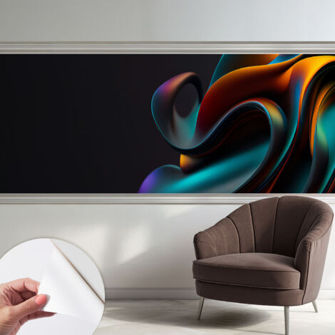 Fotomurale adesivo - parete decorativa - decorazione casa - stile moderno parete - Vortice colorato 250x104 cm