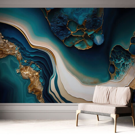 Fotomurale adesivo stickers - murali decorativo - soggiorno moderno - effetto realistico - Astratto colorato 312x219 cm