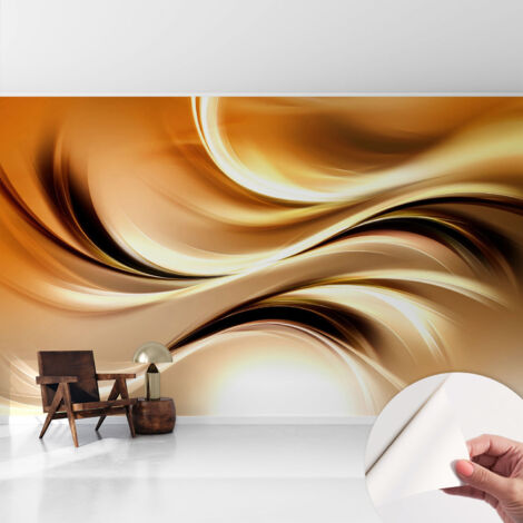 Fotomurale adesivo stickers - murali decorativo - soggiorno moderno - effetto realistico - Linee fluide 416x254 cm