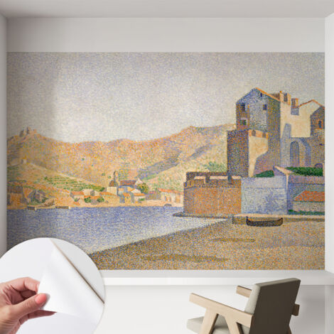 Fotomurale adesivo stickers - murali decorativo - soggiorno moderno - effetto realistico - Porto estivo 152x104 cm