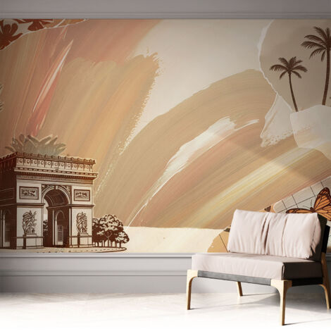 Fotomurale adesivo stickers - murali decorativo - soggiorno moderno - effetto realistico - Viaggio esotico 312x219 cm