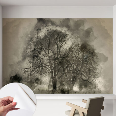 Fotomurale adesivo stickers - per camera da letto - per corridoio - decorazione casa moderna Alberi misteriosi 152x104 cm
