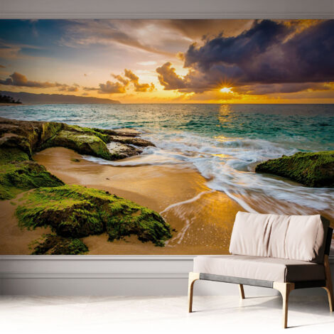 Fotomurale adesivo stickers - per camera da letto - per corridoio - decorazione casa moderna Armonia marina 312x219 cm
