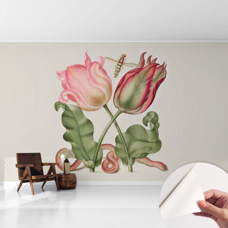 Fotomurale adesivo stickers - per camera da letto - per corridoio - decorazione casa moderna Bellezza dei tulipani 416x254 cm