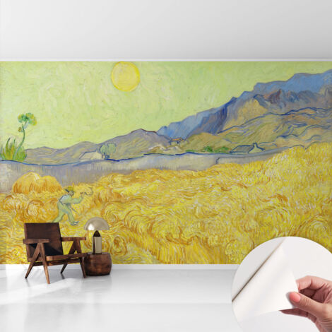 Fotomurale adesivo stickers - per camera da letto - per corridoio - decorazione casa moderna Campo di grano 416x254 cm