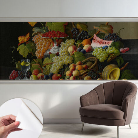 Fotomurale adesivo stickers - per camera da letto - per corridoio - decorazione casa moderna Composizione fruttata 250x104 cm