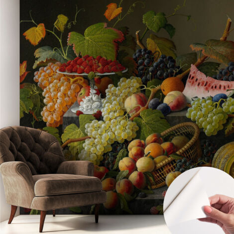 Fotomurale adesivo stickers - per camera da letto - per corridoio - decorazione casa moderna Composizione fruttata 250x250 cm
