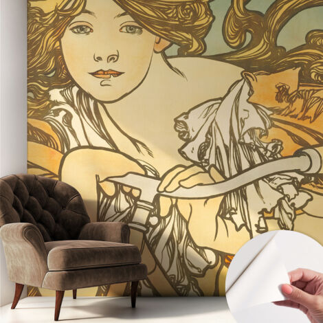 Fotomurale adesivo stickers - per camera da letto - per corridoio - decorazione casa moderna Eleganza primaverile 250x250 cm