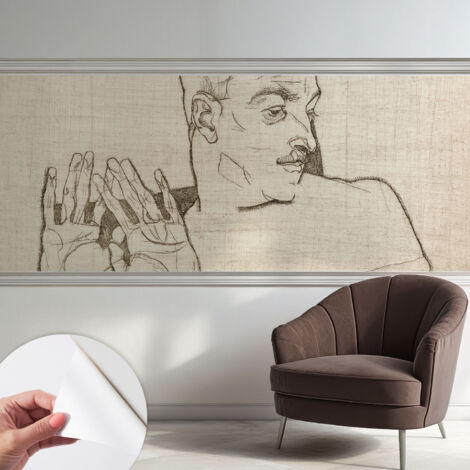 Fotomurale adesivo stickers - per camera da letto - per corridoio - decorazione casa moderna Figura espressiva 250x104 cm