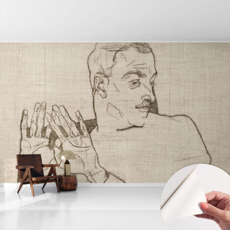 Fotomurale adesivo stickers - per camera da letto - per corridoio - decorazione casa moderna Figura espressiva 416x254 cm