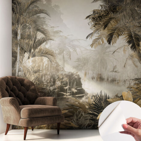 Fotomurale adesivo stickers - per camera da letto - per corridoio - decorazione casa moderna Foresta tropicale 250x250 cm