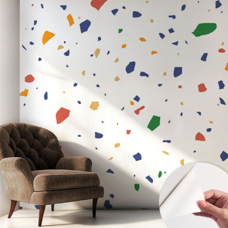 Fotomurale adesivo stickers - per camera da letto - per corridoio - decorazione casa moderna Frammenti arcobaleno 250x250 cm