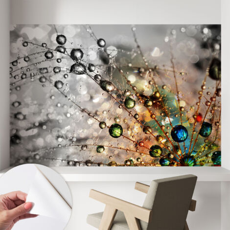 Fotomurale adesivo stickers - per camera da letto - per corridoio - decorazione casa moderna Gocce di rugiada 104x70 cm