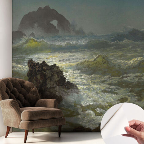 Fotomurale adesivo stickers - per camera da letto - per corridoio - decorazione casa moderna Mare in tempesta 250x250 cm