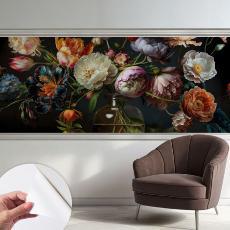 Fotomurale adesivo stickers - per camera da letto - per corridoio - decorazione casa moderna Mazzo di fiori 250x104 cm