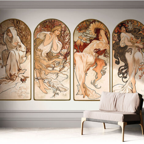 Fotomurale adesivo stickers - per camera da letto - per corridoio - decorazione casa moderna Momenti femminili 312x219 cm