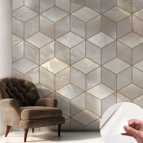 Fotomurale adesivo stickers - per camera da letto - per corridoio - decorazione casa moderna Mosaico geometrico 250x250 cm