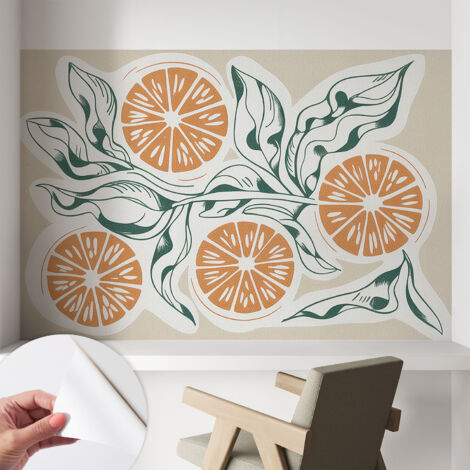 Fotomurale adesivo stickers - per camera da letto - per corridoio - decorazione casa moderna Motivi fruttati 104x70 cm