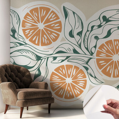 Fotomurale adesivo stickers - per camera da letto - per corridoio - decorazione casa moderna Motivi fruttati 250x250 cm