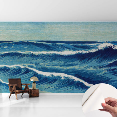 Fotomurale adesivo stickers - per camera da letto - per corridoio - decorazione casa moderna Onde del mare 416x254 cm