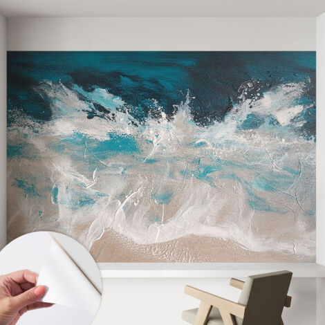 Fotomurale adesivo stickers - per camera da letto - per corridoio - decorazione casa moderna Onde oceaniche 152x104 cm