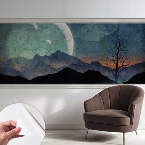 Fotomurale adesivo stickers - per camera da letto - per corridoio - decorazione casa moderna Paesaggio notturno 250x104 cm