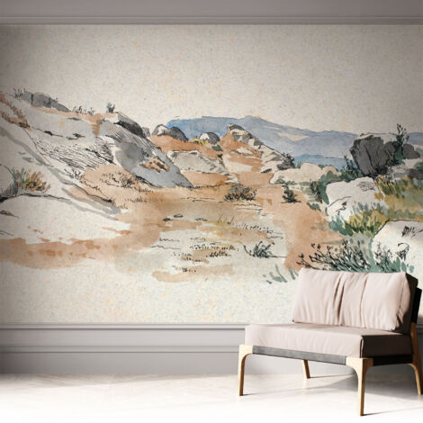 Fotomurale adesivo stickers - per camera da letto - per corridoio - decorazione casa moderna Paesaggio roccioso 312x219 cm
