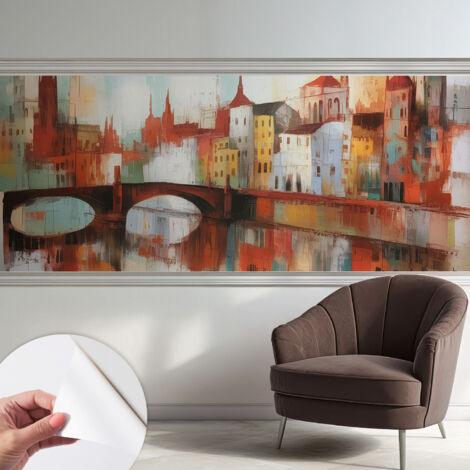 Fotomurale adesivo stickers - per camera da letto - per corridoio - decorazione casa moderna Paesaggio urbano 250x104 cm
