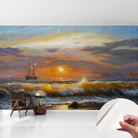 Fotomurale adesivo stickers - per camera da letto - per corridoio - decorazione casa moderna Panorama marino 416x254 cm