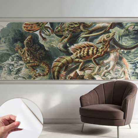 Fotomurale adesivo stickers - per camera da letto - per corridoio - decorazione casa moderna Rettili esotici 250x104 cm