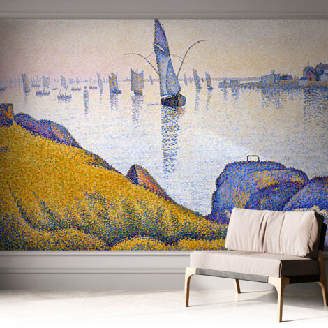 Fotomurale adesivo stickers - per camera da letto - per corridoio - decorazione casa moderna Riflesso di una barca a vela 312x219 cm