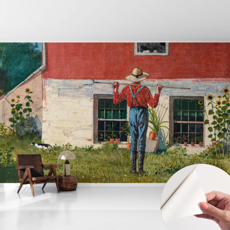 Fotomurale adesivo stickers - per camera da letto - per corridoio - decorazione casa moderna Scena di campagna 416x254 cm