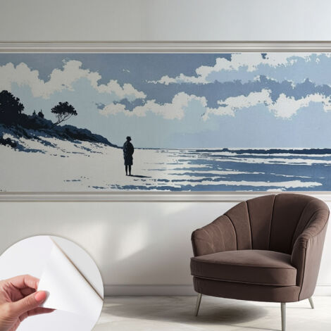 Fotomurale adesivo stickers - per camera da letto - per corridoio - decorazione casa moderna Silenzio sulla spiaggia 250x104 cm