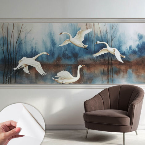 Fotomurale adesivo stickers - per camera da letto - per corridoio - decorazione casa moderna Uccelli in volo 250x104 cm