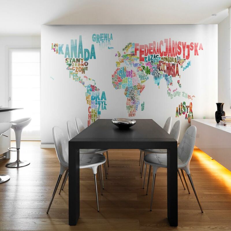 Erroi - Fotomurale - Carta Stradale - Mondo in