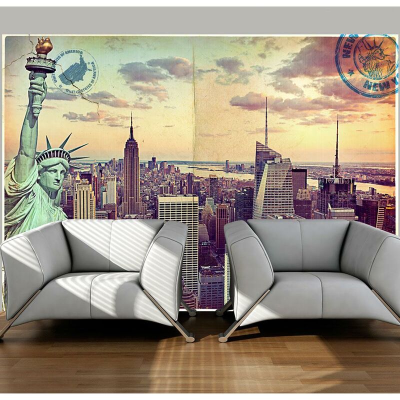 Fotomurale - Cartolina da New York 300x210cm Carta...