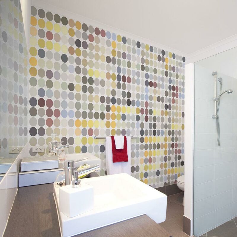 Fotomurale - Colored Polka Dots 250x193cm Carta da...