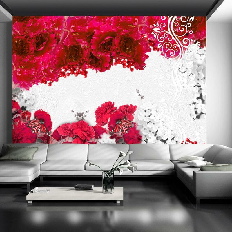 Fotomurale - Colori di Primavera: Rosso 350x245cm