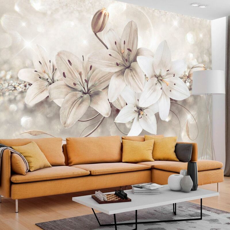 Fotomurale - Diamond Lilies 350x245cm Carta da