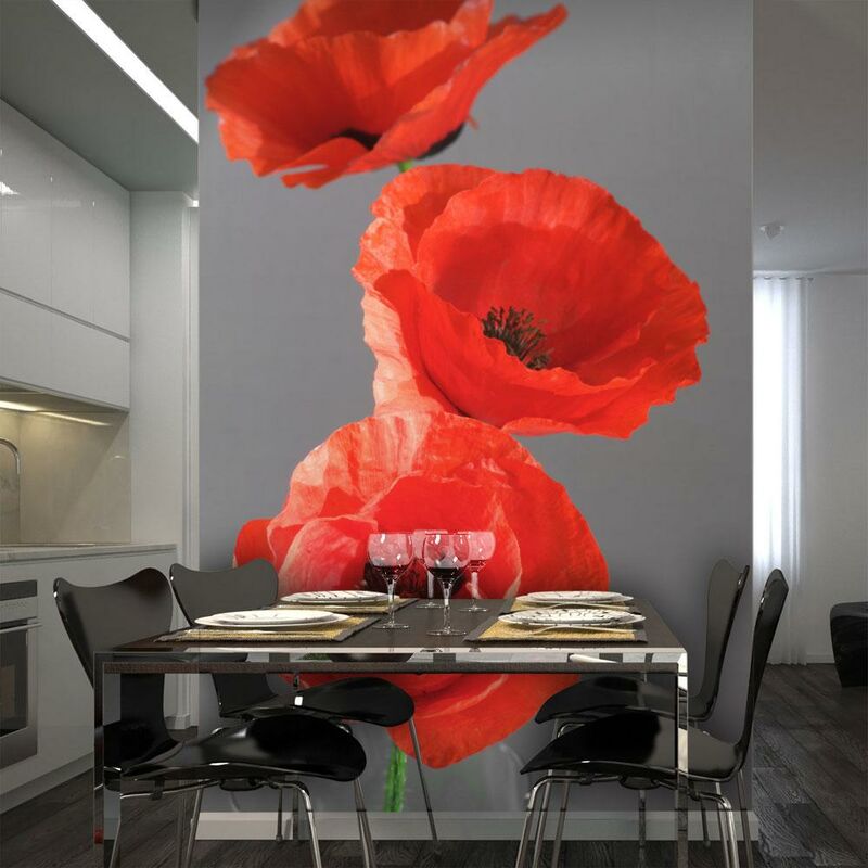 Fotomurale - Due Papaveri 200x154cm Carta da