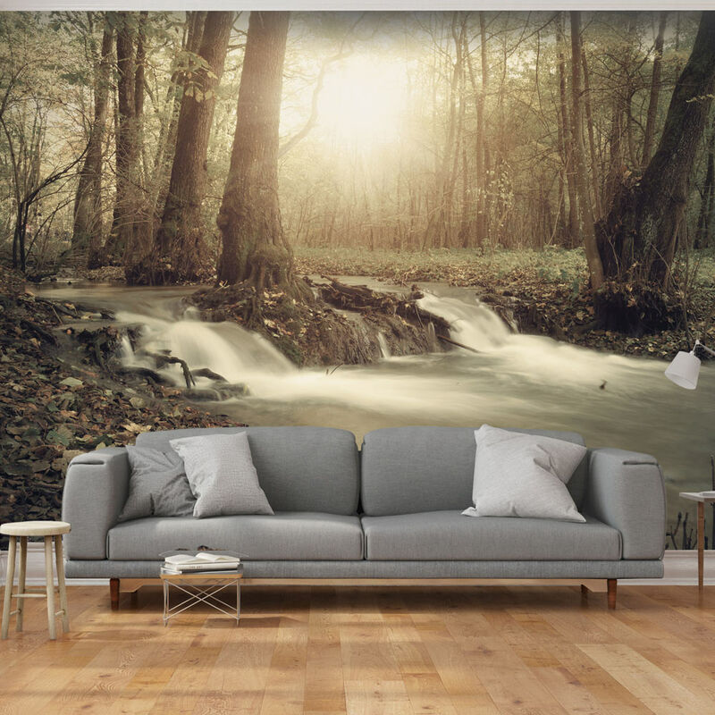Image of Gbshop - Fotomurale - Forest Cascade - 100x70